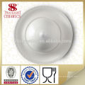 Novelty design korean dinnerware, esmalte de porcelana grande prato com tampa